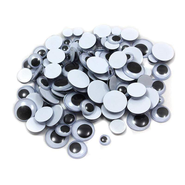 Supplies Wiggle Eyes Round Asst Sizes Black CHARLES LEONARD