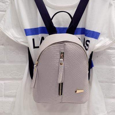 SUQI Pu leather Women Backpack Fashion Casual Codra Small Iron T-type mini backpacks for girls Mochila Women Backpack