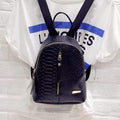 SUQI Pu leather Women Backpack Fashion Casual Codra Small Iron T-type mini backpacks for girls Mochila Women Backpack