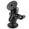 Surface Mount RAM Mount D Size 2.25" Ball Mount w/2 qty 3.68" Round Plates  Short Length Double Socket Arm [RAM-D-101U-C] RAM Mounting Systems