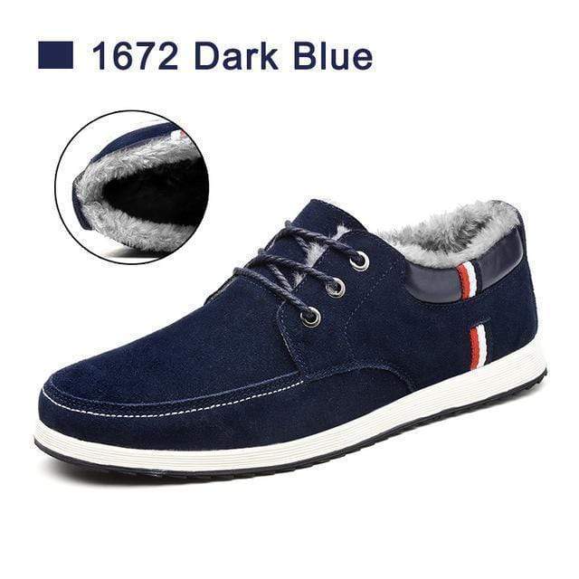 SUROM Autumn Winter Men's Casual Shoes Moccasins Leather Suede Krasovki Men Loafers Summer Luxury Brand Fashion Male Boat Shoes