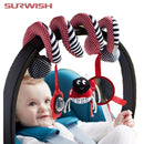 Surwish Cute Infant Babyplay Baby Toys Activity Spiral Bed & Stroller Toy Set Hanging Bell Crib Rattle Toys For Baby AExp