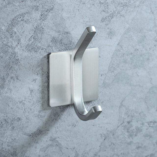 SUS304 Black Robe Hook Wall Hook Towel Hook for Bathroom Stainless Steel Coat Hook Rustproof Hook Hanger for Kitchen Hardware JadeMoghul Inc. 