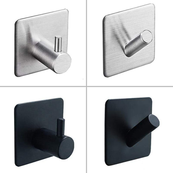 SUS304 Black Robe Hook Wall Hook Towel Hook for Bathroom Stainless Steel Coat Hook Rustproof Hook Hanger for Kitchen Hardware JadeMoghul Inc. 