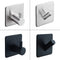 SUS304 Black Robe Hook Wall Hook Towel Hook for Bathroom Stainless Steel Coat Hook Rustproof Hook Hanger for Kitchen Hardware JadeMoghul Inc. 