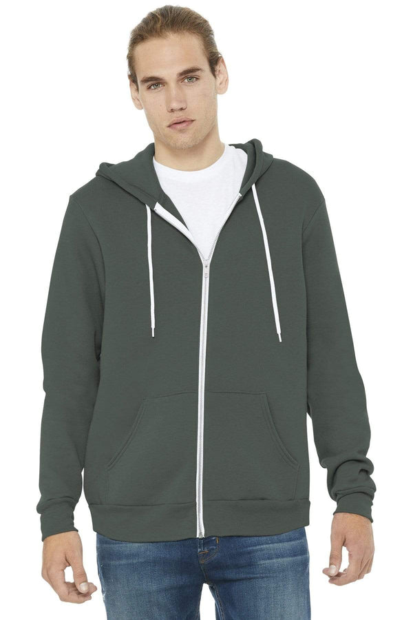 Sweatshirts/Fleece BELLA CANVAS Unisex Zip Up Hoodies BC37393075 Bella + Canvas