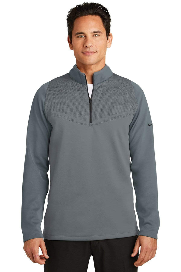 Sweatshirts-fleece Nike Therma-fit Hypervis 1/zip Cover-up. 779803 - Black/ Volt - S Nike