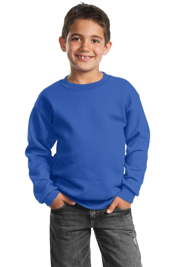 Sweatshirts/Fleece Port & Company - Youth Core Fleece  Crewneck Sweatshirt.  PC90Y Port & Company