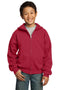 Sweatshirts/Fleece Port & Company - Youth Core Fleece  Full-Zip Hooded Sweatshirt.  PC90YZH Port & Company