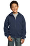 Sweatshirts/Fleece Port & Company - Youth Core Fleece  Full-Zip Hooded Sweatshirt.  PC90YZH Port & Company