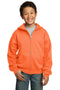 Sweatshirts/Fleece Port & Company - Youth Core Fleece  Full-Zip Hooded Sweatshirt.  PC90YZH Port & Company