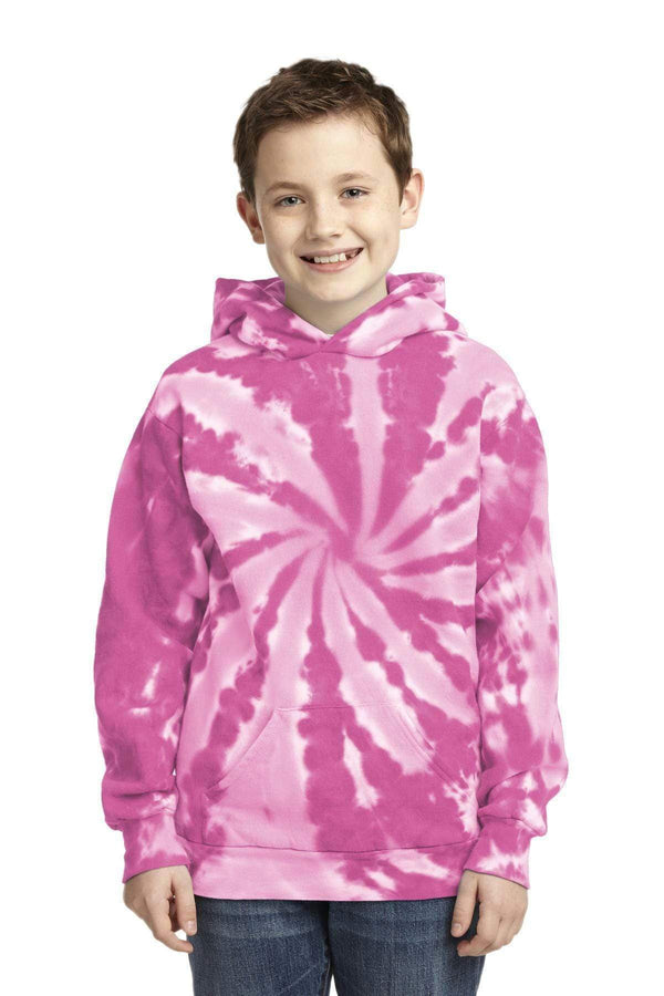 Sweatshirts/Fleece Port & Company Youth Tie-Dye Pullover Hooded Sweatshirt. PC146Y Port & Company