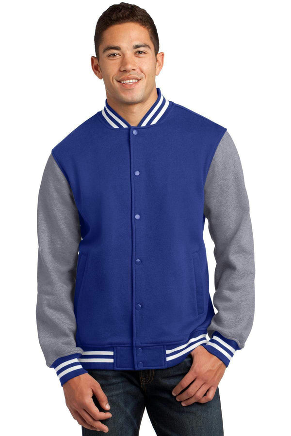 Sweatshirts/Fleece Sport-Tek Fleece  Letterman Jacket. ST270 Sport-Tek