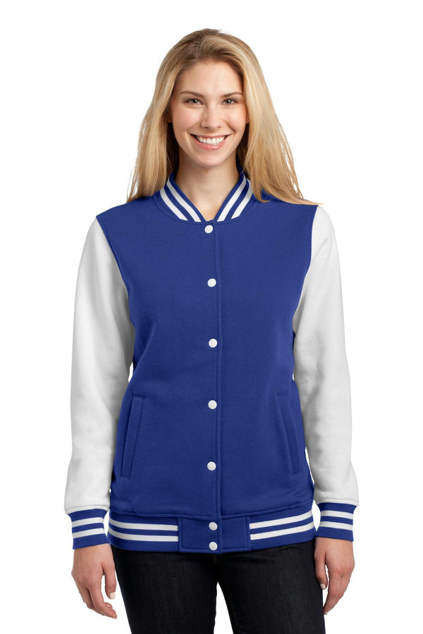 Sweatshirts/Fleece Sport-Tek Ladies Fleece  Letterman Jacket. LST270 Sport-Tek