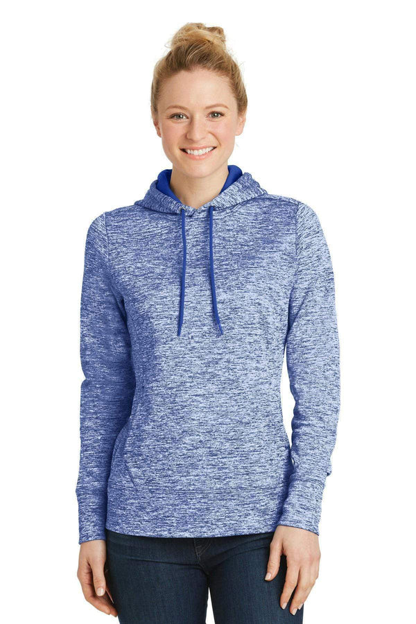 Sweatshirts/fleece Sport-Tek Ladies PosiCharge Electric Heather Fleece Hooded Pullover. LST225 Sport-Tek