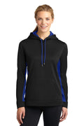 Sweatshirts/Fleece Sport-Tek Ladies Sport-Wick Fleece  Colorblock Hooded Pullover. LST235 Sport-Tek