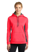 Sweatshirts/Fleece Sport-Tek Ladies Sport-Wick Fleece  Colorblock Hooded Pullover. LST235 Sport-Tek