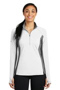 Sweatshirts/Fleece Sport-Tek Ladies Sport-Wick Stretch Contrast 1/2-Zip Pullover. LST854 Sport-Tek