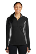 Sweatshirts/Fleece Sport-Tek Ladies Sport-Wick Stretch Contrast 1/2-Zip Pullover. LST854 Sport-Tek