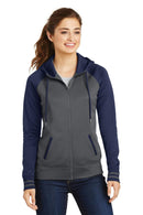 Sweatshirts/Fleece Sport-Tek Ladies Sport-Wick Varsity Fleece  Full-Zip Hooded Jacket. LST236 Sport-Tek