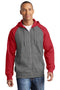 Sweatshirts/Fleece Sport-Tek Raglan Colorblock Full-Zip Hooded Fleece  Jacket.  ST269 Sport-Tek