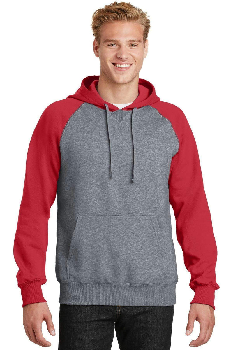 Sweatshirts/Fleece Sport-Tek Raglan Colorblock Pullover Hooded Sweatshirt. ST267 Sport-Tek