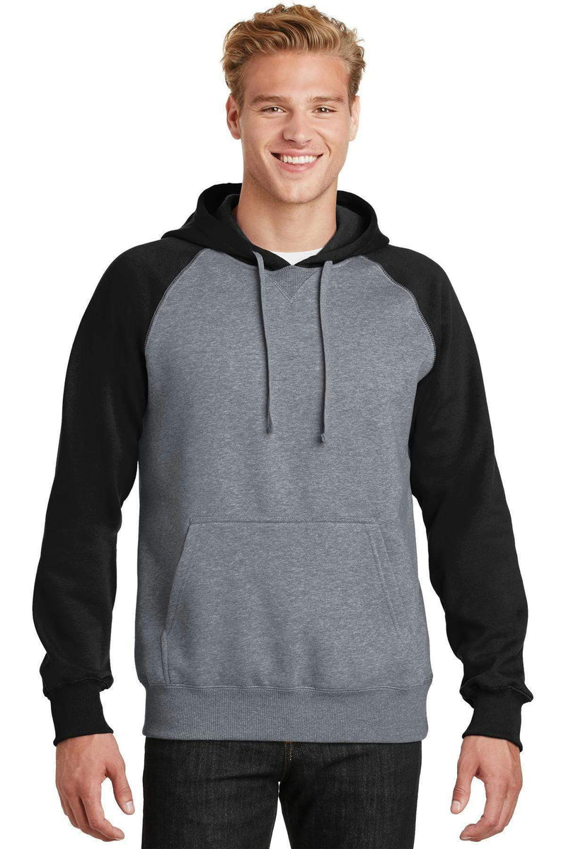 Sweatshirts/Fleece Sport-Tek Raglan Colorblock Pullover Hooded Sweatshirt. ST267 Sport-Tek