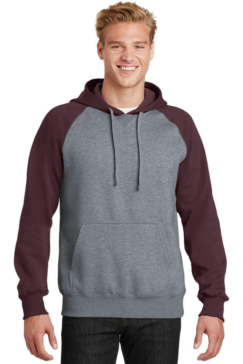 Sweatshirts/Fleece Sport-Tek Raglan Colorblock Pullover Hooded Sweatshirt. ST267 Sport-Tek