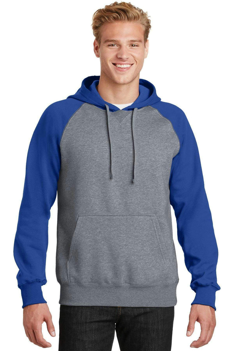 Sweatshirts/Fleece Sport-Tek Raglan Colorblock Pullover Hooded Sweatshirt. ST267 Sport-Tek