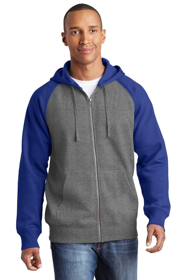 Sweatshirts/Fleece Sport-Tek Raglan Men's Zip Up Hoodies ST2695243 Sport-Tek