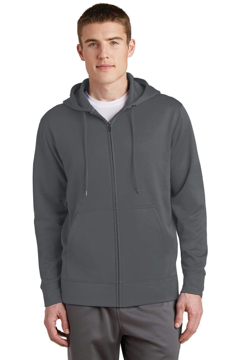 Sweatshirts/Fleece Sport-Tek Sport-Wick Fleece  Full-Zip Hooded Jacket.  ST238 Sport-Tek