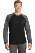 Sweatshirts/Fleece Sport-Tek Sport-Wick Raglan Colorblock Fleece  Crewneck. ST242 Sport-Tek