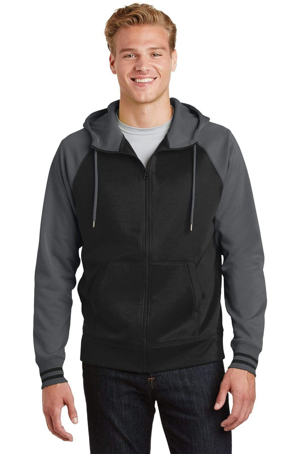 Sweatshirts/Fleece Sport-Tek Sport-Wick Zip Up Varsity Jacket ST2369083 Sport-Tek