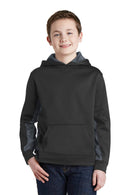 Sweatshirts/Fleece Sport-Tek Youth Sport-Wick CamoHex Fleece  Colorblock Hooded Pullover.  YST239 Sport-Tek