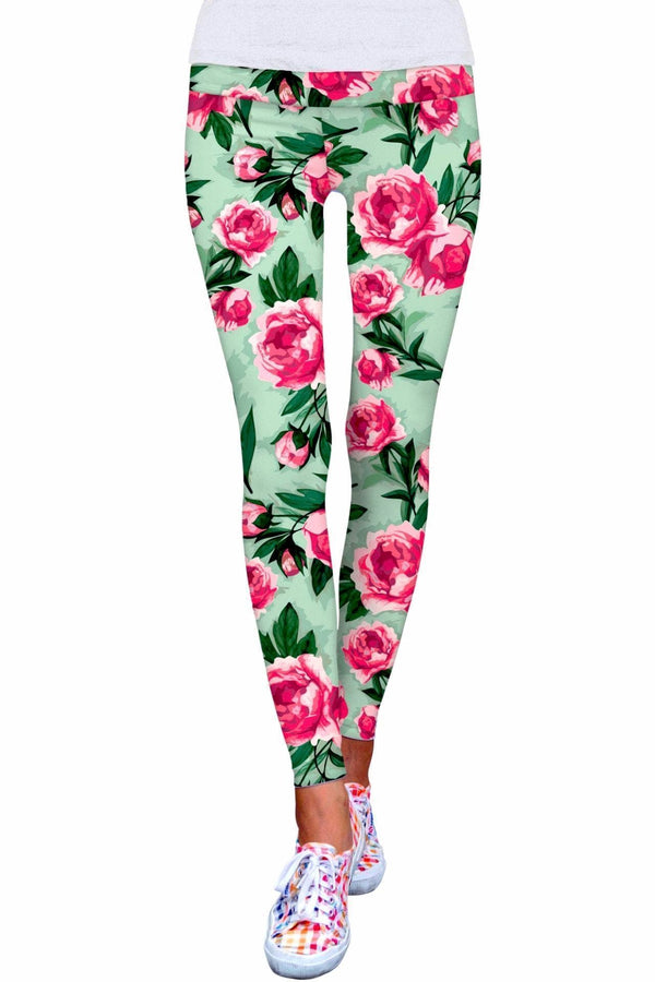 Sweetheart Lucy Floral Print Performance Leggings - Women