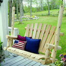 Swings Swing Sets - 48" X 24" X 48" Natural Wood Porch Swing HomeRoots