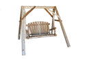 Swings Swing Sets - 70" X 70" X 65" Natural Wood Yard Swing HomeRoots