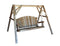 Swings Swing Sets 87" X 70" X 65" Natural Wood Yard Swing 276 HomeRoots