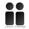 Syrinx Metal Plate Magnet Mobile Stand Universal Replacement Metal Plate Kit With Adhesive For Magnetic Car Mount Phone Holder AExp
