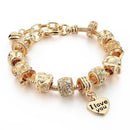 Szelam Luxury Crystal Heart Charm Bracelets & Bangles Gold Bracelets For Women Jewellery Pulseira Feminina Sbr160056-9-JadeMoghul Inc.