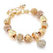 Szelam Luxury Crystal Heart Charm Bracelets & Bangles Gold Bracelets For Women Jewellery Pulseira Feminina Sbr160056-Antique Bronze Plated-JadeMoghul Inc.