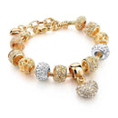 Szelam Luxury Crystal Heart Charm Bracelets & Bangles Gold Bracelets For Women Jewellery Pulseira Feminina Sbr160056-Main Picture-JadeMoghul Inc.