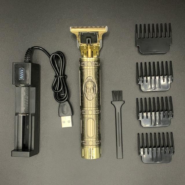 T Hair Clipper Electric hair trimmer Cordless Shaver Trimmer 0mm Men Barber Hair Cutting Machine chargeable timer beard cutter 5 JadeMoghul Inc. 