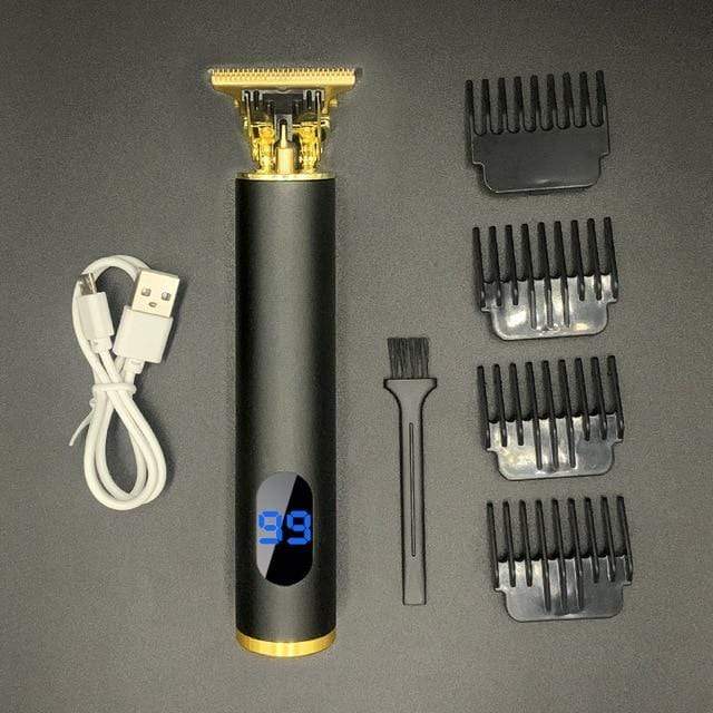 T Hair Clipper Electric hair trimmer Cordless Shaver Trimmer 0mm Men Barber Hair Cutting Machine chargeable timer beard cutter 5 JadeMoghul Inc. 