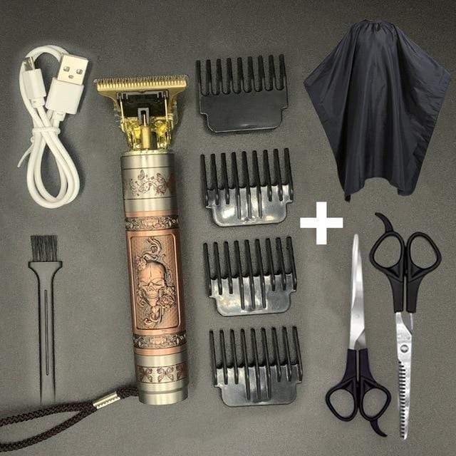 T Hair Clipper Electric hair trimmer Cordless Shaver Trimmer 0mm Men Barber Hair Cutting Machine chargeable timer beard cutter 5 JadeMoghul Inc. 