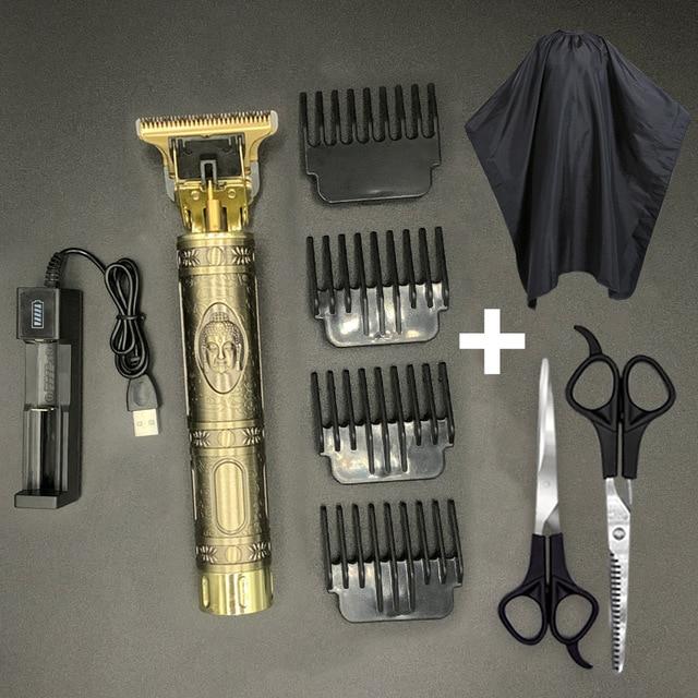 T Hair Clipper Electric hair trimmer Cordless Shaver Trimmer 0mm Men Barber Hair Cutting Machine chargeable timer beard cutter 5 JadeMoghul Inc. 