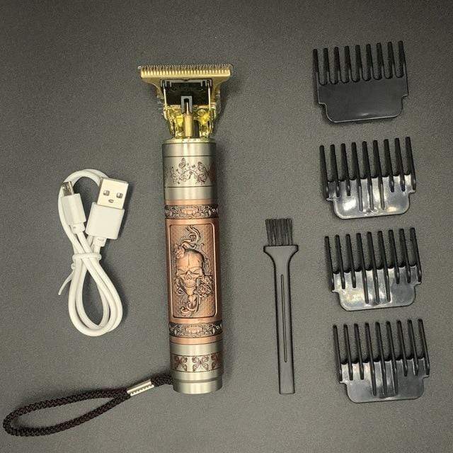 T Hair Clipper Electric hair trimmer Cordless Shaver Trimmer 0mm Men Barber Hair Cutting Machine chargeable timer beard cutter 5 JadeMoghul Inc. 