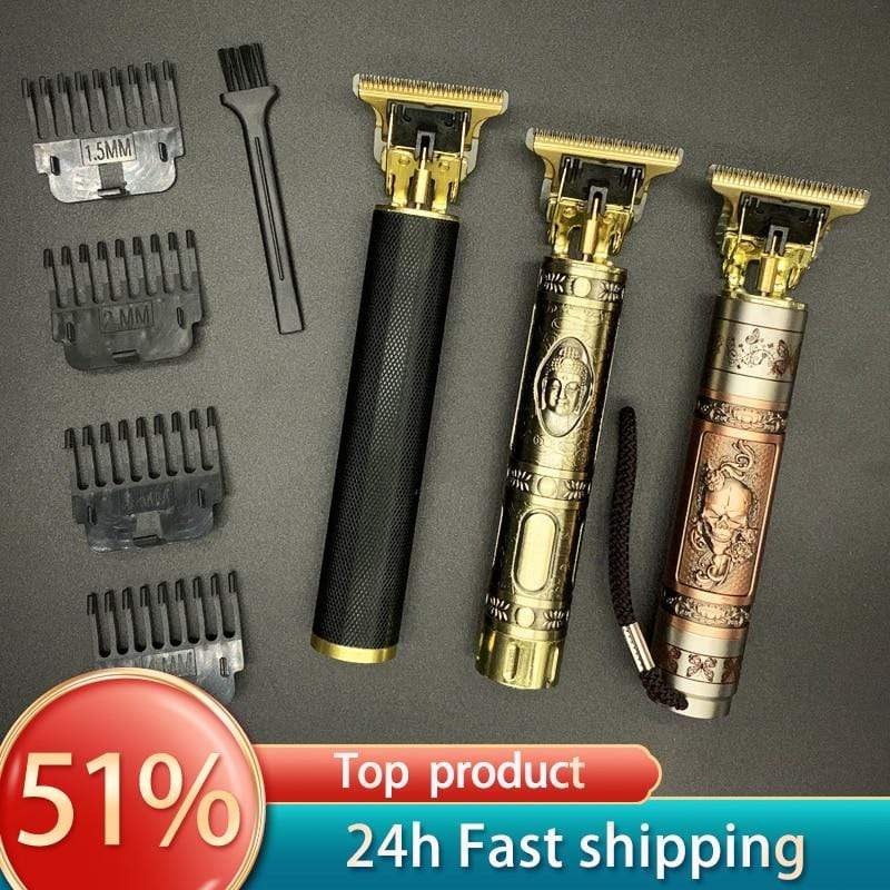 T Hair Clipper Electric hair trimmer Cordless Shaver Trimmer 0mm Men Barber Hair Cutting Machine chargeable timer beard cutter 5 JadeMoghul Inc. 
