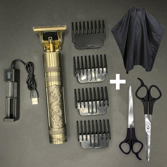 T Hair Clipper Electric hair trimmer Cordless Shaver Trimmer 0mm Men Barber Hair Cutting Machine chargeable timer beard cutter 5 JadeMoghul Inc. 