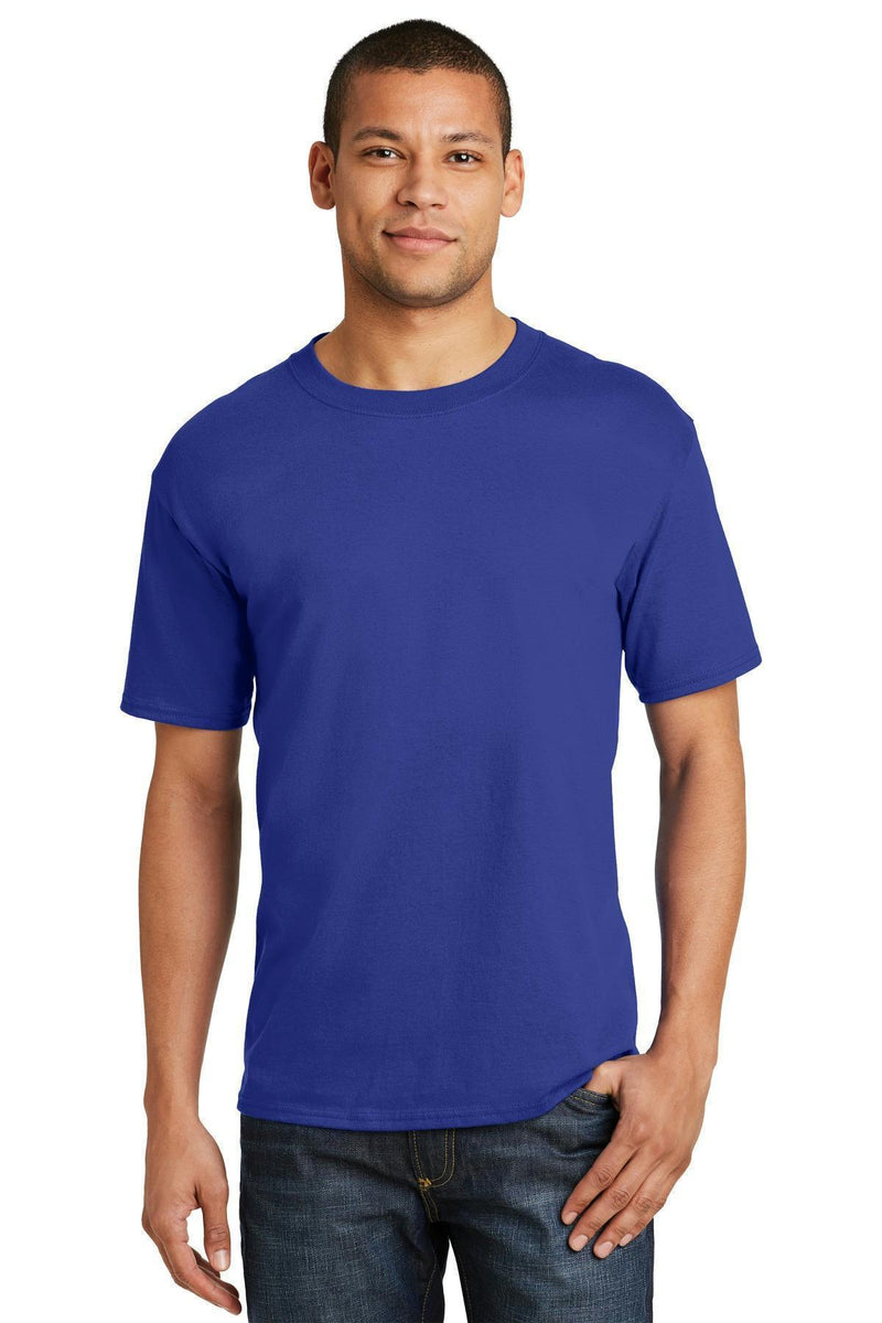 Hanes Beefy-T - 100% Cotton T-Shirt. 5180-T-shirts-Deep Royal-3XL-JadeMoghul Inc.